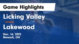Licking Valley  vs Lakewood  Game Highlights - Dec. 16, 2023