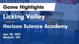 Licking Valley  vs Horizon Science Academy  Game Highlights - Jan. 20, 2024