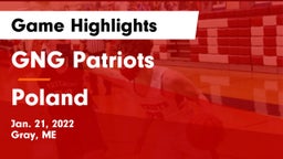 GNG Patriots vs Poland  Game Highlights - Jan. 21, 2022
