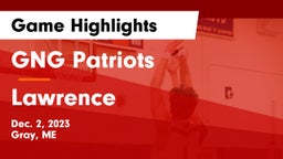 GNG Patriots vs Lawrence  Game Highlights - Dec. 2, 2023