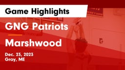 GNG Patriots vs Marshwood  Game Highlights - Dec. 23, 2023