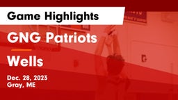 GNG Patriots vs Wells  Game Highlights - Dec. 28, 2023