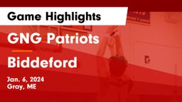 GNG Patriots vs Biddeford  Game Highlights - Jan. 6, 2024