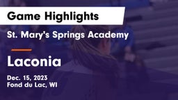 St. Mary's Springs Academy  vs Laconia  Game Highlights - Dec. 15, 2023