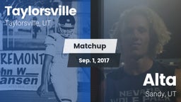Matchup: Taylorsville High vs. Alta  2017