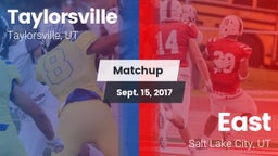 Matchup: Taylorsville High vs. East  2017
