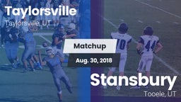 Matchup: Taylorsville High vs. Stansbury  2018