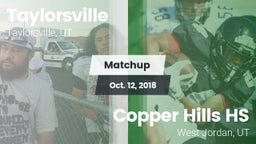 Matchup: Taylorsville High vs. Copper Hills HS 2018