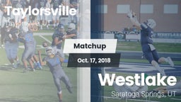 Matchup: Taylorsville High vs. Westlake  2018