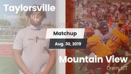 Matchup: Taylorsville High vs. Mountain View  2019