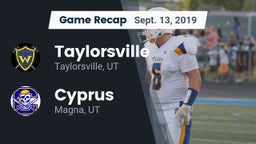Recap: Taylorsville  vs. Cyprus  2019