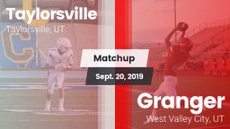 Matchup: Taylorsville High vs. Granger  2019