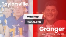 Matchup: Taylorsville High vs. Granger  2020