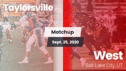 Matchup: Taylorsville High vs. West  2020