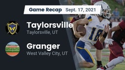 Recap: Taylorsville  vs. Granger  2021