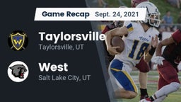 Recap: Taylorsville  vs. West  2021