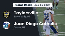 Recap: Taylorsville  vs. Juan Diego Catholic  2022