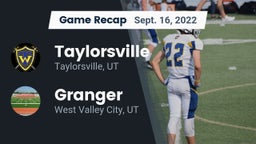 Recap: Taylorsville  vs. Granger  2022