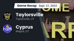 Recap: Taylorsville  vs. Cyprus  2023
