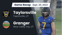 Recap: Taylorsville  vs. Granger  2023