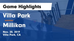 Villa Park  vs Millikan  Game Highlights - Nov. 20, 2019