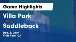 Villa Park  vs Saddleback  Game Highlights - Dec. 5, 2019