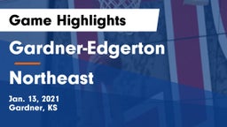Gardner-Edgerton  vs Northeast  Game Highlights - Jan. 13, 2021