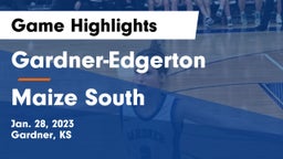 Gardner-Edgerton  vs Maize South  Game Highlights - Jan. 28, 2023