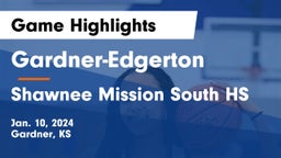 Gardner-Edgerton  vs Shawnee Mission South HS Game Highlights - Jan. 10, 2024