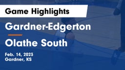 Gardner-Edgerton  vs Olathe South  Game Highlights - Feb. 14, 2023