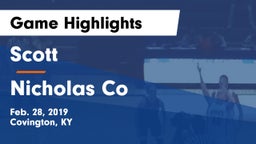 Scott  vs Nicholas Co Game Highlights - Feb. 28, 2019