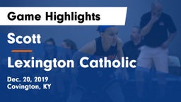 Scott  vs Lexington Catholic  Game Highlights - Dec. 20, 2019