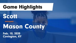 Scott  vs Mason County  Game Highlights - Feb. 10, 2020