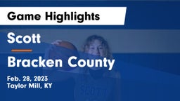 Scott  vs Bracken County Game Highlights - Feb. 28, 2023