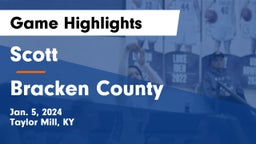Scott  vs Bracken County Game Highlights - Jan. 5, 2024