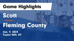 Scott  vs Fleming County  Game Highlights - Jan. 9, 2024
