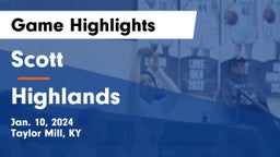 Scott  vs Highlands  Game Highlights - Jan. 10, 2024
