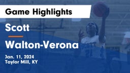 Scott  vs Walton-Verona  Game Highlights - Jan. 11, 2024
