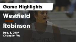 Westfield  vs Robinson  Game Highlights - Dec. 3, 2019