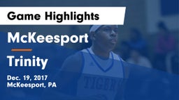 McKeesport  vs Trinity Game Highlights - Dec. 19, 2017