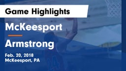 McKeesport  vs Armstrong  Game Highlights - Feb. 20, 2018