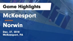 McKeesport  vs Norwin Game Highlights - Dec. 27, 2018