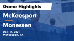 McKeesport  vs Monessen Game Highlights - Dec. 11, 2021
