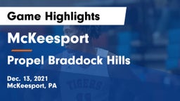 McKeesport  vs Propel Braddock Hills Game Highlights - Dec. 13, 2021