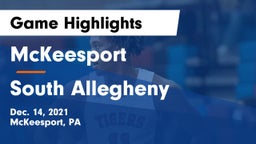 McKeesport  vs South Allegheny Game Highlights - Dec. 14, 2021