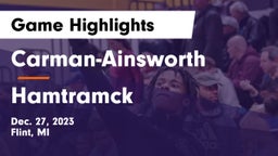  Carman-Ainsworth   vs Hamtramck  Game Highlights - Dec. 27, 2023