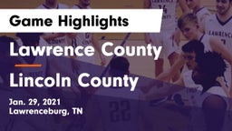 Lawrence County  vs Lincoln County  Game Highlights - Jan. 29, 2021
