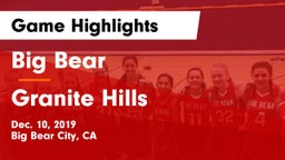 Big Bear  vs Granite Hills Game Highlights - Dec. 10, 2019