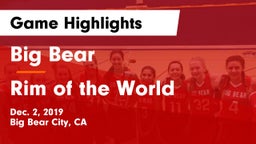 Big Bear  vs Rim of the World  Game Highlights - Dec. 2, 2019