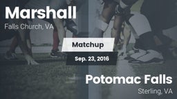 Matchup: Marshall  vs. Potomac Falls  2016